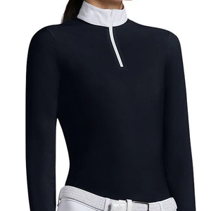 Camisas Ecuestres Transpirables Personalizadas de Primera Calidad para Mujer, Camiseta de Manga Larga para Montar a Caballo con Servicios OEM - Product Image 3