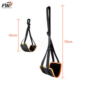 Correa de gimnasio para abdominales, para entrenamiento de fuerza del torso, soporte acolchado resistente para brazos, para barra de dominadas, equipo de entrenamiento abdominal - Product Image 3