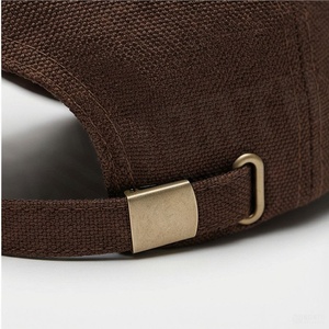 Brown 6-Panel <b>Baseball</b> <b>Cap</b> Unisex Cotton Twill Fitted Casual Hat Solid Color Adult Size 58-60CM - Product Image 6