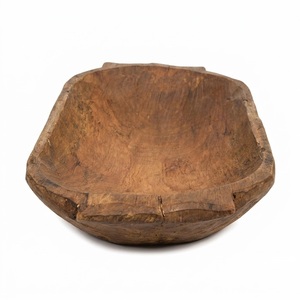 Vente en gros de bols à pâte en bois écologiques pour la fabrication de bougies, sculptés à la main, décoration rustique de style farmhouse, centre de table, bol à fruits - Product Image 4