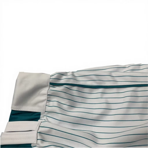 Pantalon de baseball unisexe gris avec leggings de compression bleu clair en polyester respirant - Product Image 4