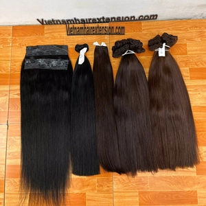 Extensiones de Cabello Vietnamitas Virgen Remy Color Rubio Súper Doble Trama a Granel 100g Longitud 8"-32" - Product Image 1