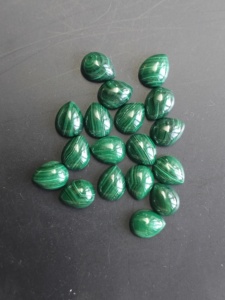 Malaquita Natural, Cabochones en Forma de Pera de 5x3MM, Piedras Preciosas Sueltas para Joyería - Product Image 2