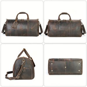 Nuevo bolso de viaje informal para hombre de cuero genuino, impermeable, en oferta en línea a bajo precio. - Product Image 3