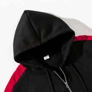 Ensemble de jogging en molleton de coton épais pour homme, coupe ajustée, avec capuche, tenue de sport, streetwear d'hiver - Product Image 6