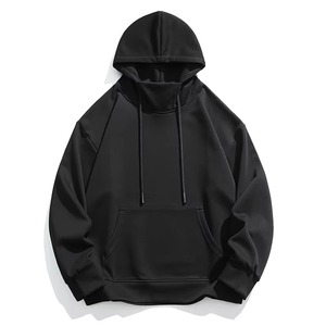 เสื้อฮู้ดดี้ผู้ชายไซส์ใหญ่พิเศษ ผ้าฝ้ายหนานุ่ม 100% ผลิตตามสั่ง สีพื้น สำหรับฤดูหนาว ขายส่งเสื้อฮู้ดดี้ผู้ชาย บริการ OEM - Product Image 5