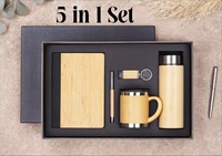 Liviya Umweltfreundlicher PU-Leder Papier-PVC-Einband Organizer Planer Geschenkbox mit Individuellem Logo - Tragbare Luxus-Geschäftsförderung Schwarze Ausführung