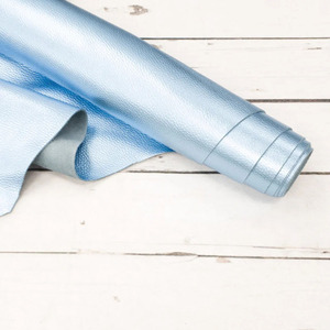 Durable Sky Blue Pebble Grain <b>Leather</b> Designed For Master Artisans Creating Custom Handbags Purses Shoes And Accessories - Product Image 2