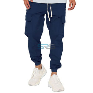 กางเกงคาร์โก้ผ้าแคนวาสราคาถูก ขายส่ง เอวกลาง สไตล์ไฮสตรีท ผ้าฝ้าย 100% ปิดเชือกผูก มีทุกไซส์ สีพื้น - Product Image 5