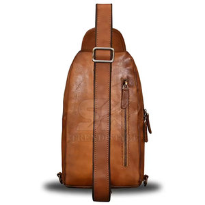 Genuine Leather <b>Sling</b> Backpack <b>Men</b> Multi-pocket <b>Bag</b> Chest Soft Genuine Leather Travel Crossbody <b>Bag</b> Leather Pakistan - Product Image 3