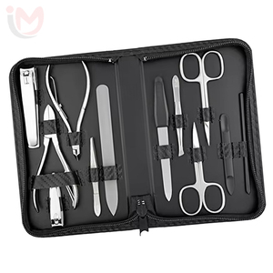 7 In 1 Stainless Steel <b>Nail</b> <b>Kit</b> With Case Portable Manicure Tools Set For Adult Classic Style - Product Image 4