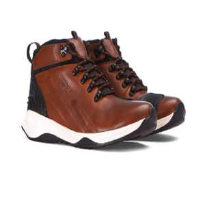 <b>Men's</b> Brown Casual Boots Rugged Lace Up Footwear <b>for</b> Outdoor Travel Comfortable Everyday <b>Shoes</b> Contemporary Street Style Wear - Product Image 1