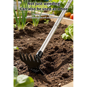 <span class=keywords><strong>Extracteur</strong></span> manuel agricole et de jardin, outil de désherbage à poussée droite, pour travaux manuels - Product Image 4
