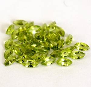 Peridoto Natural Facetado en Forma de Marquesa, Preciosa Piedra Preciosa Suelta con Juego de Color para Fabricación de Joyas, Venta al por Mayor - Product Image 2