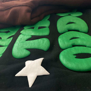 Conjunto de Sudadera con Capucha y Pantalones Deportivos Extra Grandes con Bordado Personalizado OEM, Logotipo Bordado Grueso, Lavado Ácido, para Hombre - Product Image 4