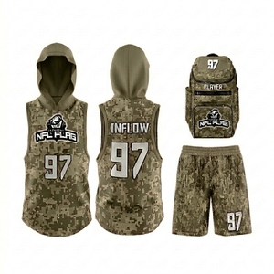 <b>Compression</b> uniform Sports Jerseys Custom 7v7 Jersey 5v5 jersey Unisex American Football Uniforms 7on7 uniform Lose Fit - Product Image 6