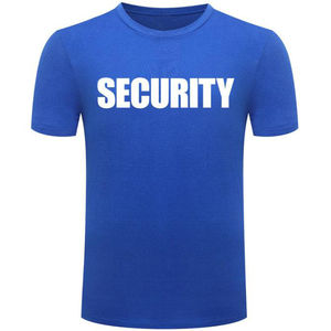 Camiseta de Seguridad para Hombre, Camiseta Negra de Seguridad, 100% Algodón, Precio al por Mayor - Product Image 1