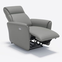 Fauteuil inclinable en tissu marron, fauteuil inclinable électrique réglable, fauteuil lounge à siège unique pour personnes âgées, usage domestique