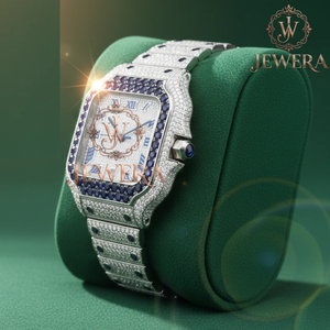 Reloj de Diamantes de Oro y Plata de Acero Inoxidable Resistente al Agua Mossinate de Primera Calidad, Reloj Duradero, Elegante y Cómodo - Product Image 6