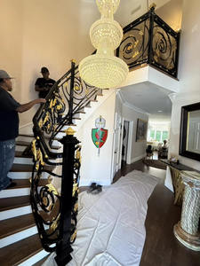 ราวระเบียงและราวบันไดเหล็กดัดและสแตนเลส ดีไซน์โมเดิร์นโบราณ หรูหรา สำหรับวิลล่า พร้อมรับประกัน 1 ปี - Product Image 6