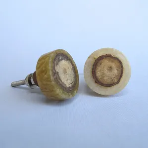 Chất lượng tốt nhất sang trọng handmade gỗ nhựa knobs mặt hàng bằng gỗ tự nhiên đá & tay nắm cửa phần cứng Phụ kiện sản xuất tại Ấn Độ - Product Image 6
