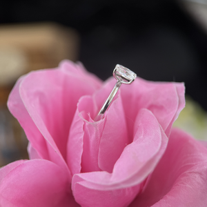<b>Cushion</b> Cut Diamond Ring 1.10ct D VVS2 IGI Certified 14K White Gold Engagement Wedding Jewelry - Product Image 1