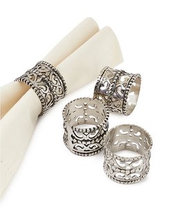 Modern Die Cut Metal Napkin <b>Ring</b> <b>Holder</b> Decorative Table Accessory for Dining Wedding Hotel Banquet Wholesale - Product Image 1