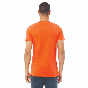 เสื้อยืดคอกลมแบบยูนิเซ็กซ์สีส้ม OEM แบบกำหนดเอง - ผ้าฝ้าย Airlume 100%, น้ำหนัก 4.2 ออนซ์, 32 เส้นด้ายเดี่ยว - Product Image 3