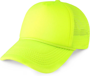 Casquette de camionneur classique d'été en maille avec broderie 3D, bicolore, unisexe, à sangle réglable, légère - Product Image 4