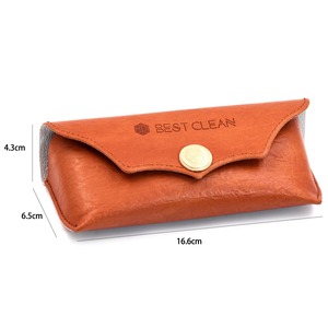 Sleek Minimalist Leather <b>Glasses</b> Holder Lightweight Travel Eyewear Sleeve Genuine Leather Factory Price LGC-0074 - Product Image 3