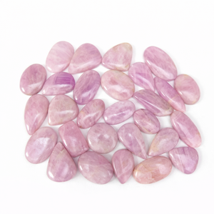 Chakralume Kunzite rose naturelle brésilienne, cabochon poli, pierre précieuse certifiée GTC, pour la fabrication de bijoux, bague, pendentif, vente en gros - Product Image 1