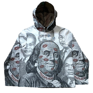 Sudadera con Capucha Personalizada para Hombre, con Diseño Gráfico Tejido, Estilo Vintage, Jacquard, Streetwear - Product Image 4