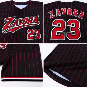 OEM Custom Baseball Jersey Retro <b>Y2K</b> Streetwear Pinstripe Button Front Team <b>Shirt</b> Wholesale Private Label Supplier - Product Image 4
