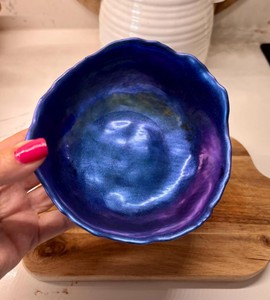 High Grade Resin Bowl Elegant Design Durable Handmade Decorative Bowl for <b>Kitchen</b> Dining Serving Home Usage Display - Product Image 1