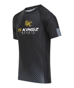 Custom Men's Rashguard Sports <b>Top</b> T-Shirt-Breathable Lightweight Spandex/Polyester Fabric for Fitness Gym Workouts - Product Image 1
