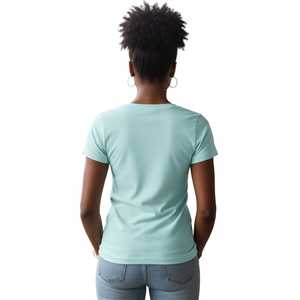 Black Her Story 1938 T-shirt à col en V pour femme, avec graphisme inspirant, imprimé sur mesure, décontracté, en mélange de coton - Product Image 3