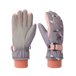 Gants de ski et de snowboard en cuir thermique de haute qualité pour le cyclisme, imperméables, antidérapants, avec logo personnalisé, tailles et couleurs variées - Product Image 3