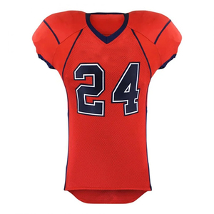 Ensembles d'uniformes de football américain sublimés sur mesure, maillots de football d'équipe professionnels respirants à manches courtes, taille adulte - Product Image 3