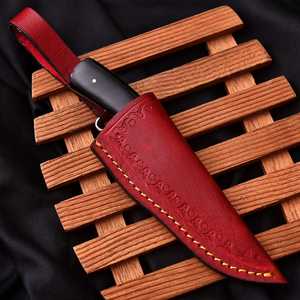 Custom Handmade Damascus Steel Skinner Point <b>Knife</b> Art Blade 0.7mm Thickness OEM Support - Product Image 6