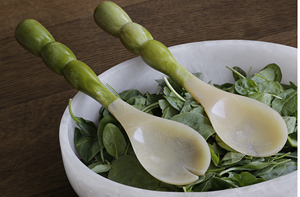 Service à salade en résine de luxe, écologique, alimentation personnalisée, compatible lave-vaisselle et micro-ondes, pour usage domestique, hôtelier et en restauration - Product Image 5