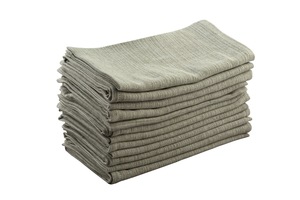 Serviettes de cuisine carrées en coton 100% écologiques, tissées, rayées, séchage rapide, étiquette personnalisée, lavables en machine, en provenance du Tamil Nadu - Product Image 5