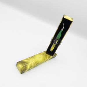 Pince à épiler incurvée à pointe argentée ombrée de qualité supérieure Poudre de cils de marque privée en acier inoxydable à poignée diamantée durable - Product Image 2