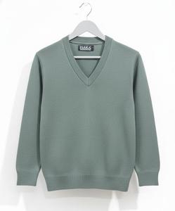 Pull d'uniforme scolaire pour enfants, pull à manches longues et col en v, confortable, chaud, durable, tricot décontracté, vêtements d'école - Product Image 1