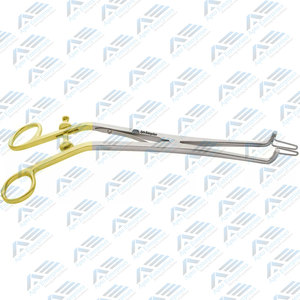 9.50 Inches Gynaecology Instruments Kogan Endocervical Speculum 24.1 Cm With Gold Offset Handle Kogan Endocervical Speculum - Product Image 4