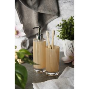 Portaspazzolino in vetro Excelsa 6x13x6 cm, porta crema e prodotti spa in plastica - Product Image 2