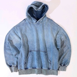 Sweat-shirts à capuche vintage de haute qualité en polyester/coton double couche, effet délavé, impression personnalisée, vente en gros, lavage à l'acide, prix abordable - Product Image 1