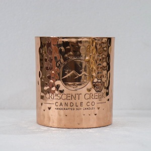 Contenedor de Cobre Hecho a Mano Personalizado para Velas, Recipientes Votivos de Metal Martillado, Tarros Decorativos con Tapa, Aromatizados, 18 Oz, Resistentes al Calor, Acabado Mate - Product Image 5