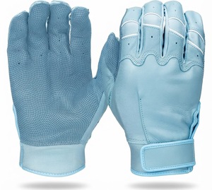 Customizable Color Leather Batting Gloves Ambidextrous <b>Hook</b> & Loop Closure Adult Training Eco-Friendly Breathable Durable - Product Image 3