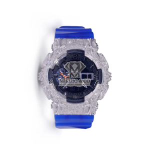 Iced Out Neon Yellow Sapphire Crystal Luxury Daily Wear Rubber Band <b>Watch</b> Silver Buckle Bezel Analog-<b>Digital</b> Hip Hop for Unisex - Product Image 6