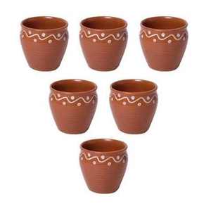 Taza de barro terracota hecha a mano, taza de vidrio de lujo, ecológica, apta para microondas, vaso rústico, artístico y sostenible. - Product Image 3